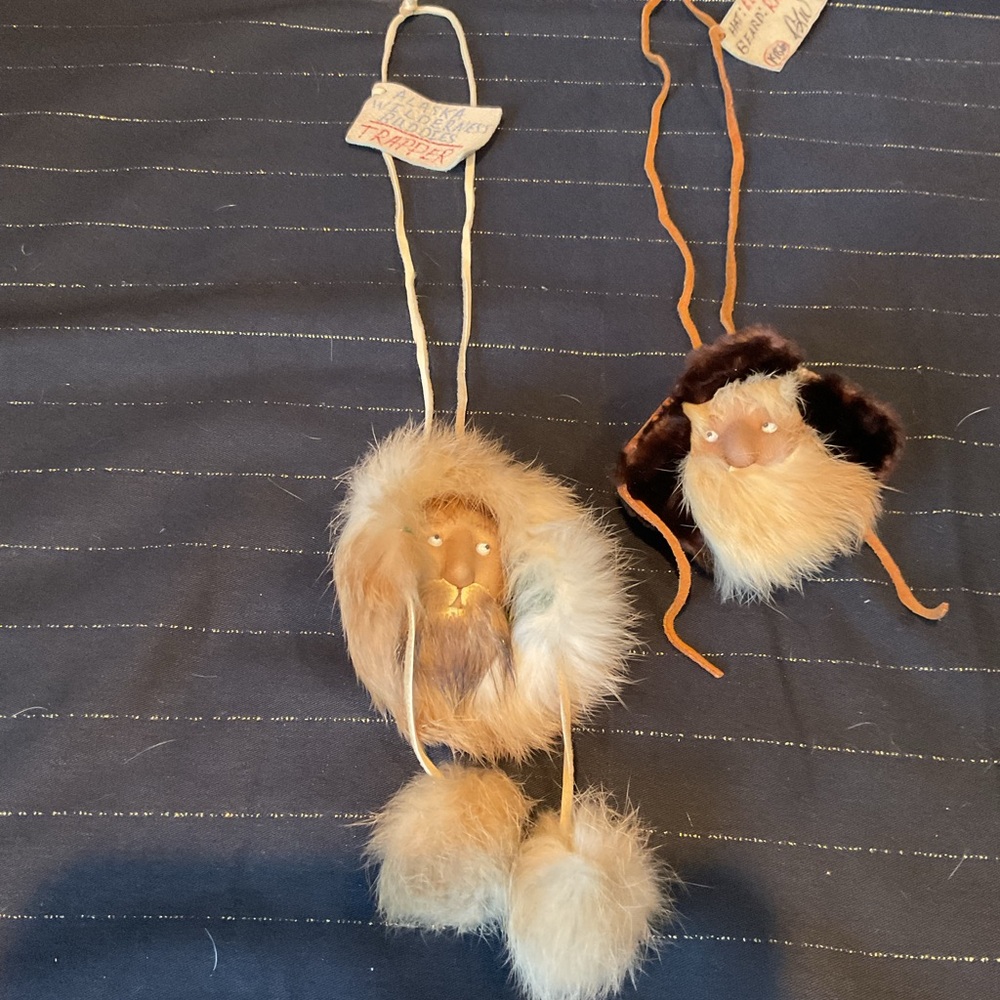 Vintage Alaskan made real fur hanging face novelty 80’s/90’s